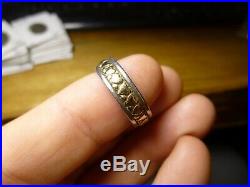 James Avery Sterling Silver And 14K Gold Heart Ring Band Size 6