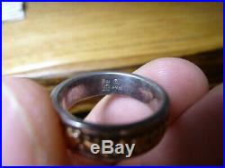 James Avery Sterling Silver And 14K Gold Heart Ring Band Size 6