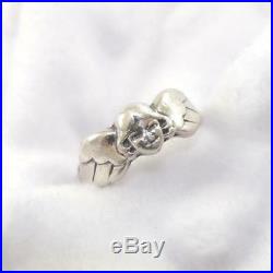 James Avery Sterling Silver Angel Face Rare Retired Band Ring Size 6 LDC2