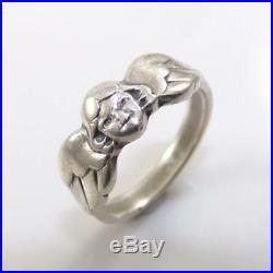 James Avery Sterling Silver Angel Face Rare Retired Band Ring Size 6 LDC2