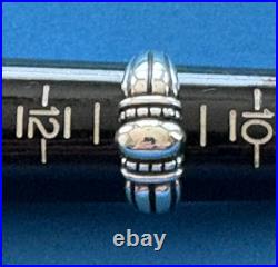 James Avery Sterling Silver Beaded Thatch Ring Retired Size 11