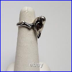 James Avery Sterling Silver Bird on a Branch Ring Size 5