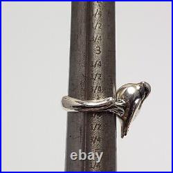James Avery Sterling Silver Bird on a Branch Ring Size 5