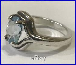 James Avery Sterling Silver Blue Topaz Adriana Ring