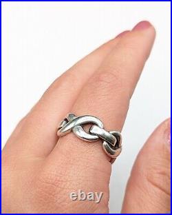 James Avery Sterling Silver Bold Infinity Band Ring Size 9 1/2 9.5 w Box Retired
