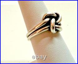James Avery Sterling Silver Bold Lover's Love Knot Ring Size 6.25