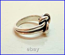 James Avery Sterling Silver Bold Lover's Love Knot Ring Size 6.25