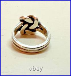 James Avery Sterling Silver Bold Lover's Love Knot Ring Size 6.25