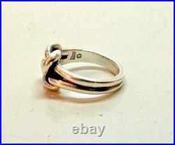 James Avery Sterling Silver Bold Lover's Love Knot Ring Size 6.25