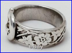 James Avery Sterling Silver Buckle Ring / Size 8 / 9.17 grams