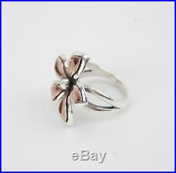 James Avery Sterling Silver COPPER PETALS FLOWER Ring Size 7 Retired