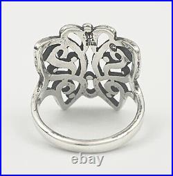 James Avery Sterling Silver Chased Butterfly Ring Retired Size 5.5