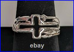 James Avery Sterling Silver Cross Ring 4.9g Sz 10.25 Very Rare