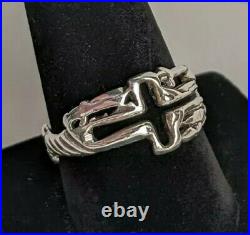 James Avery Sterling Silver Cross Ring 4.9g Sz 10.25 Very Rare