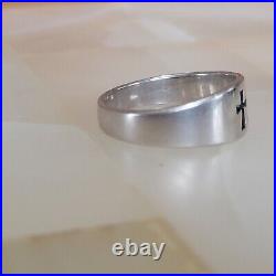 James Avery Sterling Silver Cross Ring Size 10 Signed Marked 925