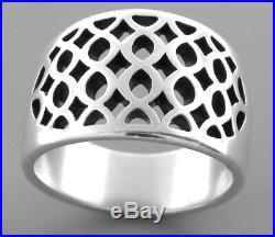 James Avery Sterling Silver Cutout Dome Ring Size 9