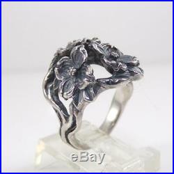 James Avery Sterling Silver Dogwood Flower Ring Size 5.5 LFL3