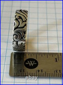 James Avery Sterling Silver Eternal Waves Band Ring Size 10 Free Shipping