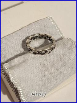 James Avery Sterling Silver Eternity Celtic Knot Mens Band Ring Size 8