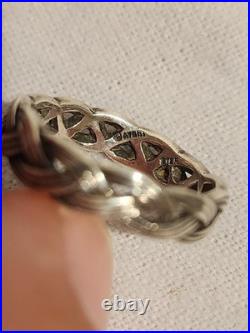 James Avery Sterling Silver Eternity Celtic Knot Mens Band Ring Size 8