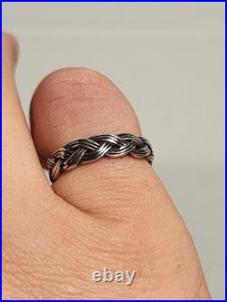James Avery Sterling Silver Eternity Celtic Knot Mens Band Ring Size 8