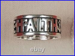 James Avery Sterling Silver Faith Hope Love Ring Size 8 Retired Design/Size James Avery Sterling Silver Faith Hope Love Ring Size 8 Retired Design/Size