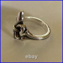 James Avery Sterling Silver Fleur De Lis Ornate Ring Size 8.5 Excellent