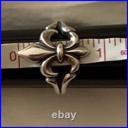 James Avery Sterling Silver Fleur De Lis Ornate Ring Size 8.5 Excellent