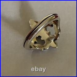 James Avery Sterling Silver Fleur De Lis Ornate Ring Size 8.5 Excellent