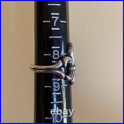 James Avery Sterling Silver Fleur De Lis Ornate Ring Size 8.5 Excellent