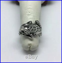 James Avery Sterling Silver Frog Ring Size 5 Retired