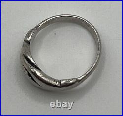 James Avery Sterling Silver Handshaking Ring Size 3.5