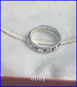 James Avery Sterling Silver Heart And Flower Ring