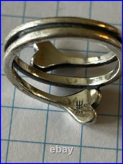 James Avery Sterling Silver Hearts Embrace Ring/Size 7.5 Free Shipping