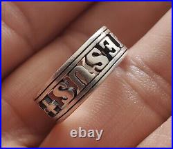 James Avery Sterling Silver I LOVE JESUS ring Size 8.5
