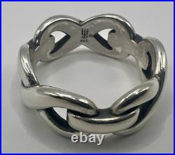 James Avery Sterling Silver Infinity Band Ring Size 7