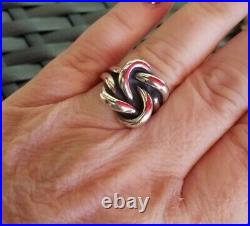 James Avery Sterling Silver Large Love Knot Ring-5-3/4