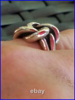 James Avery Sterling Silver Large Love Knot Ring-5-3/4