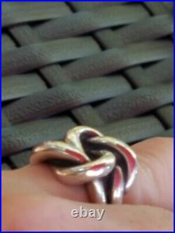 James Avery Sterling Silver Large Love Knot Ring-5-3/4