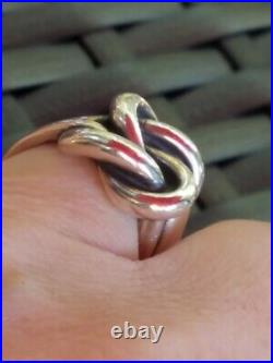 James Avery Sterling Silver Large Love Knot Ring-5-3/4