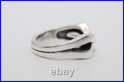 James Avery Sterling Silver Large X Cross Over Ring Size 11.5 Pre Owned