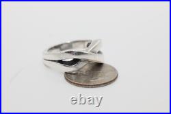 James Avery Sterling Silver Large X Cross Over Ring Size 11.5 Pre Owned