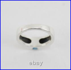 James Avery Sterling Silver MERIDIAN RING with BLUE TOPAZ Size 5 Retired