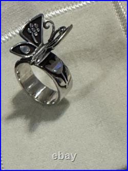 James Avery Sterling Silver Mariposa Butterfly Ring Size 6