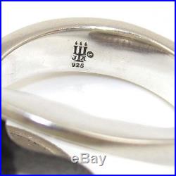 James Avery Sterling Silver Modernist Abstract Retired Rare Wave Ring Size 7