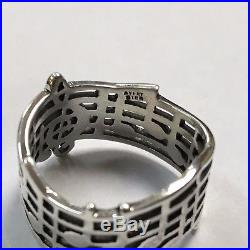 James Avery Sterling Silver Musical Note Ring Sz. 8 Q1