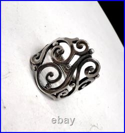 James Avery Sterling Silver Open Sorento Style Size 8.25