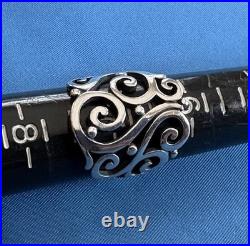 James Avery Sterling Silver Open Sorrento Ring Size 6 3/4