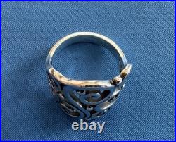 James Avery Sterling Silver Open Sorrento Ring Size 6 3/4
