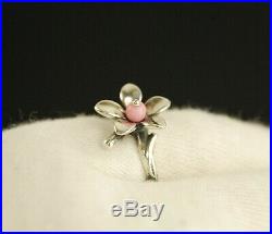 James Avery Sterling Silver PINK BLOSSOM Ring 4.9g Size 8 Retired